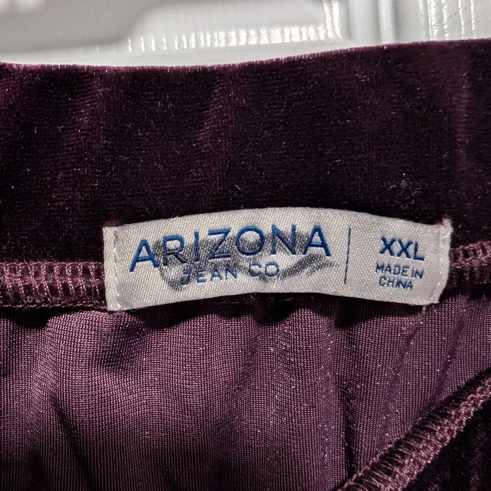 Arizona Jean Co Burgundy Velvet Ruched Mini Skirt XXL Plus Size Y2K Party
